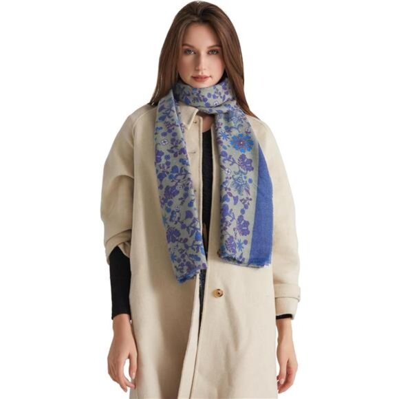 Womens Cashmere Scarf Super Soft Pashmina Shawl Wrap Evening Dress Winter Gift - Picture 5 of 7